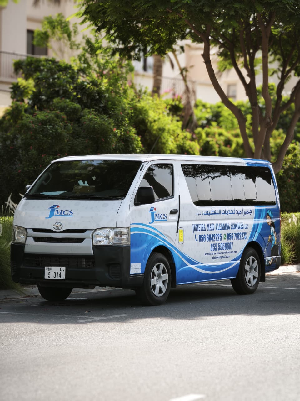 Jumeira Maid service van
